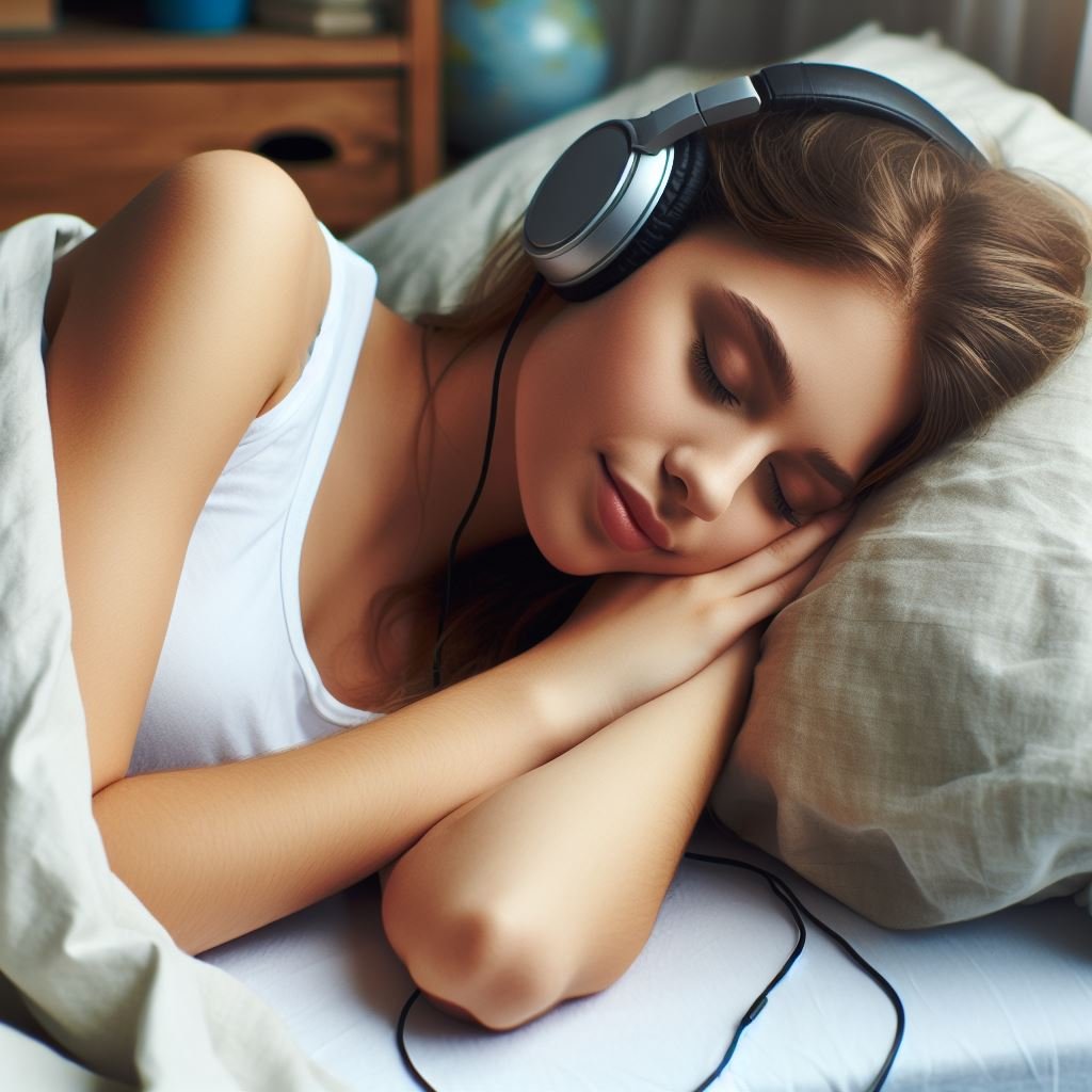 dormir ouvindo musica com fone de ouvido faz mal