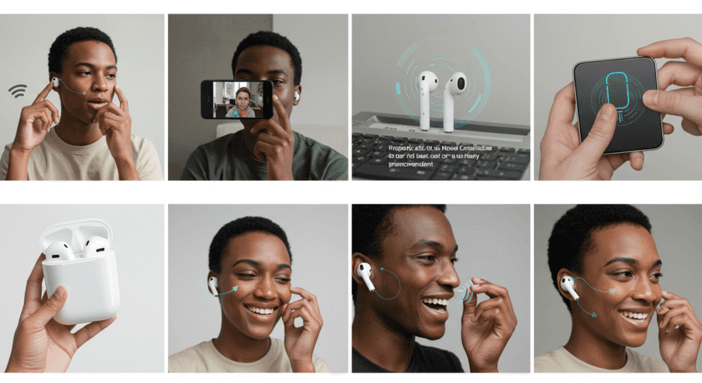 como melhorar o microfone do airpods