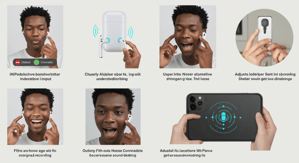 como melhorar o microfone do airpods